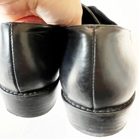 Stuart Weitzman Classic Black Loafer Women’s Size 10 Elastic Monk‎ Strap Classic - Picture 7 of 13